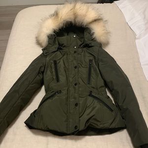 Andrew Marc down jacket with REAL fur hood